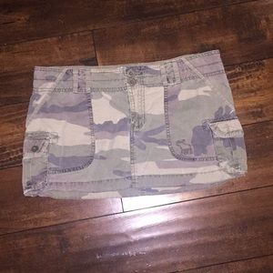 Abercrombie & Fitch camo skirt